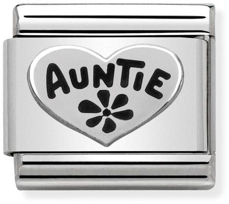 Nomination Classic Silver Silver Oxidised Symbols Auntie Charm