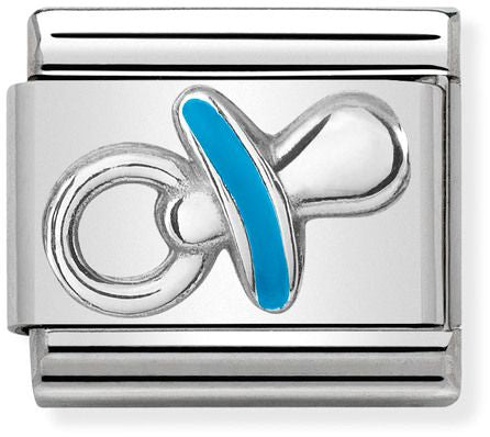 Nomination Classic Silver Symbols Blue Dummy Charm