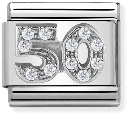 Nomination Classic Silver Cubic Zirconia Symbols 50 Charm