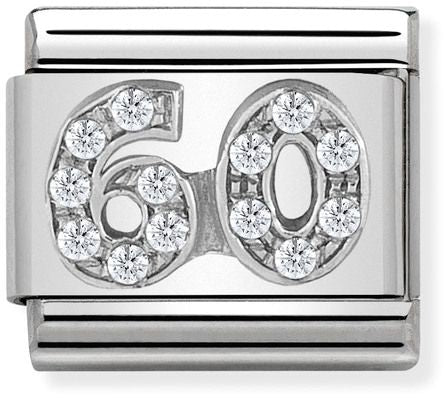 Nomination Classic Silver Cubic Zirconia Symbols 60 Charm