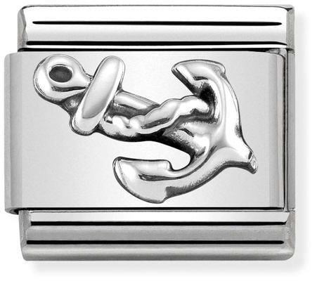 Nomination Classic Silver Oxidised Symbols Anchor Charm