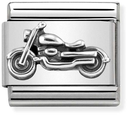 Nomination Classic Silver Oxidised Symbols Vintage Bike Charm