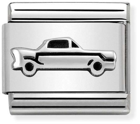 Nomination Classic Silver Oxidised Symbols Vintage Car Charm