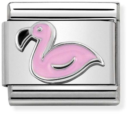 Nomination Classic Sterling Silver Symbols Flamingo Charm — Maple