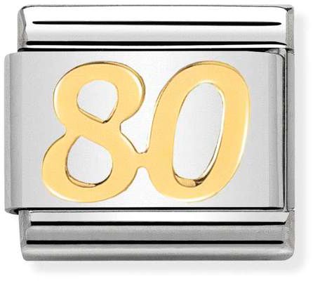 Nomination Classic Gold Numbers 80 Charm