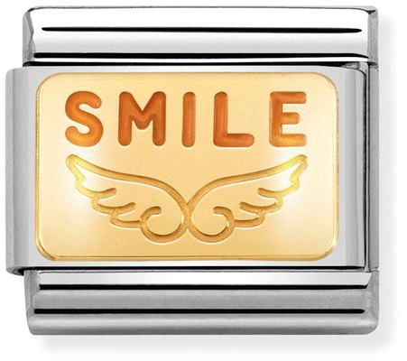 Nomination Classic Gold Plates Angel Smile Charm