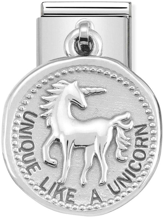 Nomination Classic Silver Classic Charms Unique Like A Unicorn Drop Charm