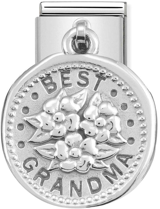 Nomination Classic Silver Classic Charms Best Grandma Drop Charm