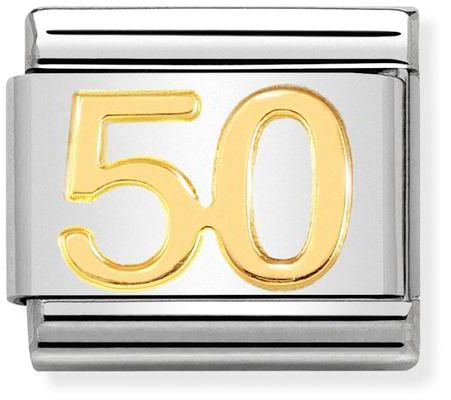 Nomination Classic Gold Numbers 50 Charm