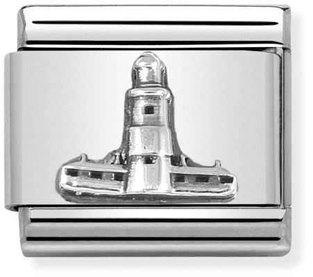 Nomination Classic  Silver Monument Relief Souter Lighthouse Charm