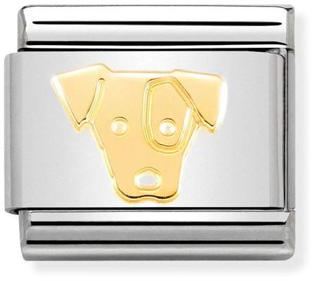 Nomination Classic Gold Animals Jack Russell Charm