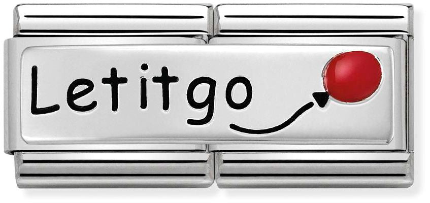 Nomination Classic Silver Double Engraved Let it Go Charm