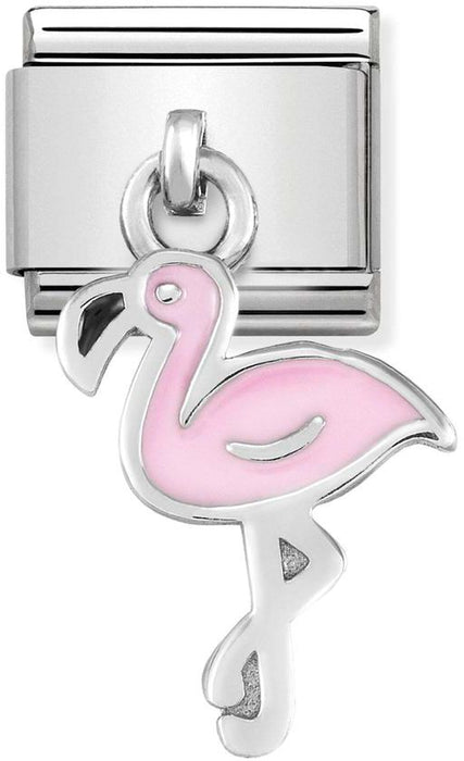 Nomination Classic Silver Classic Charms Flamingo Drop Charm