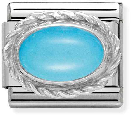 Nomination Classic Silver Hard Stones Turquoise Charm