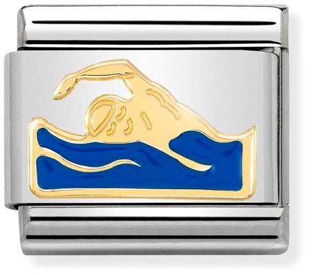 Nomination Classic Gold Sports Swimmer Charm