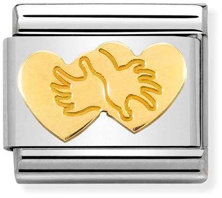 Nomination Classic Gold Symbols Heart Hug Charm