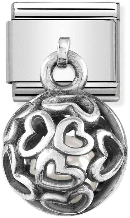 Nomination Classic Silver Classic Charms White Pearl Drop Charm