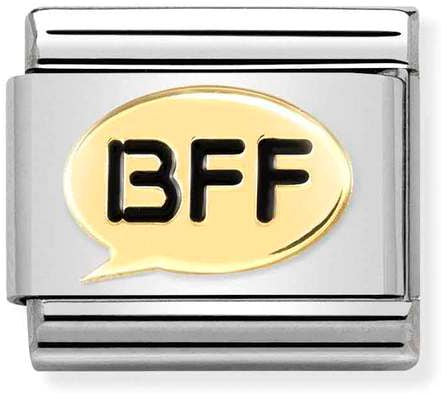 Nomination Classic Gold BFF Speech Bubble Charm