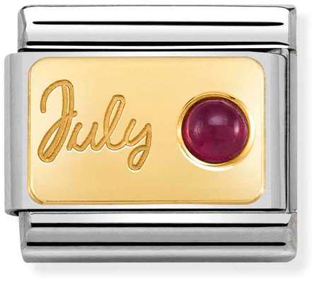 Nomination Classic Gold Month With Stone July Charm