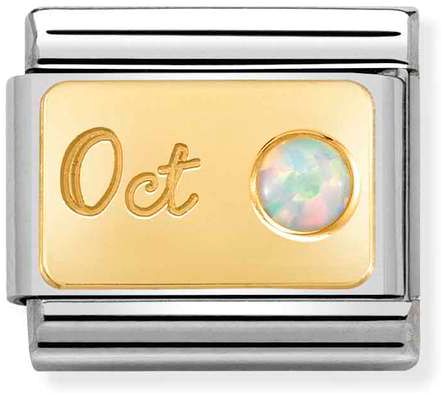 Nomination Classic Gold Month With Stone October Charm