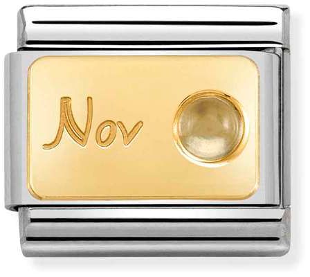 Nomination Classic Gold Month With Stone November Charm