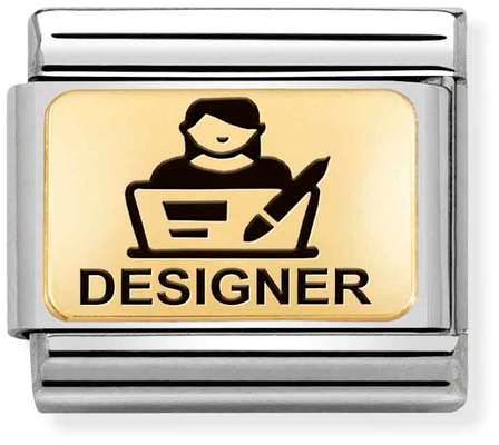 Nomination Classic Gold Symbols Designer Charm