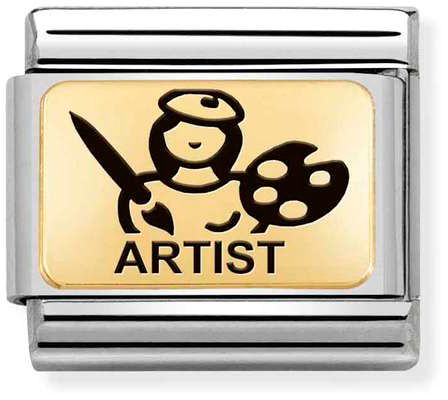 Nomination Classic Gold Symbols Artist Charm