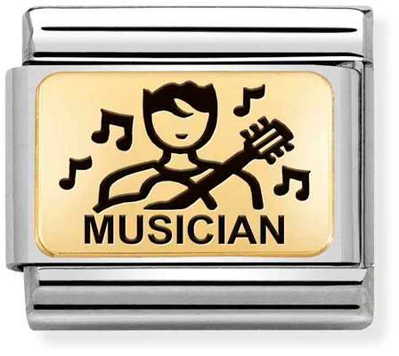 Nomination Classic Gold Symbols Musician Charm