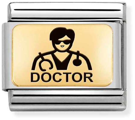 Nomination Classic Gold Symbols Doctor Charm