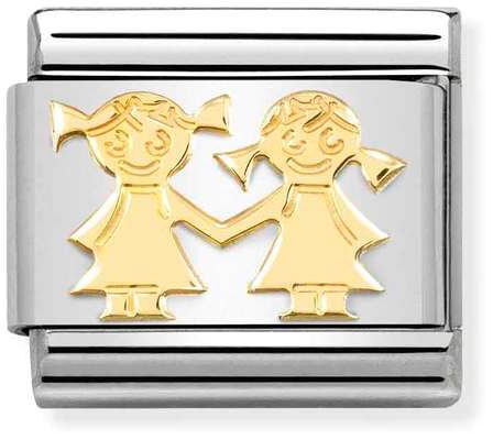 Nomination Classic Gold Symbols Sisters Charm