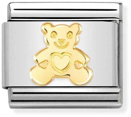 Nomination Classic Gold Symbols Bear Charm