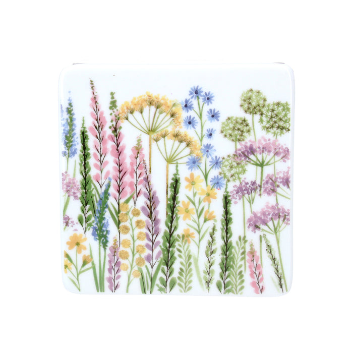 Gisela Graham Spring Meadow Ceramic Coaster