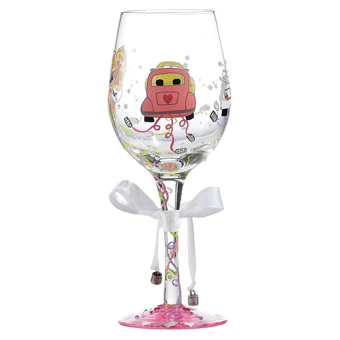 Lolita Just Married Wine Glass