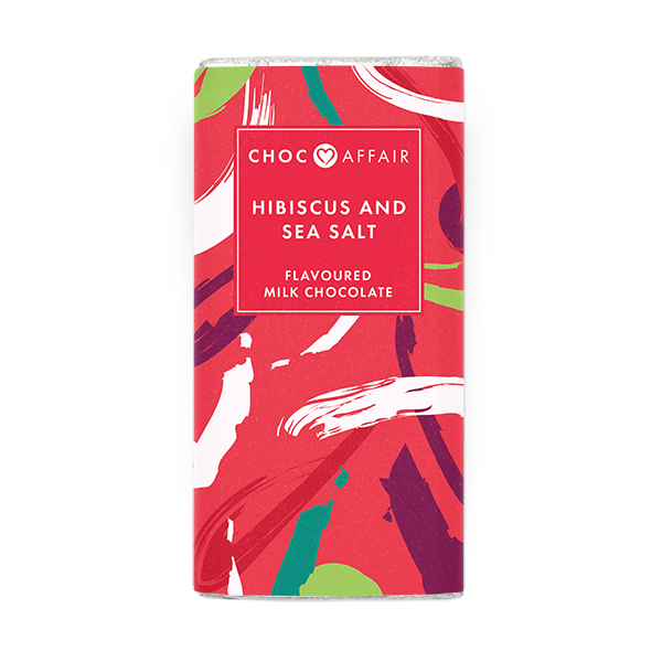 Choc Affair Hibiscus & Sea Salt Milk Chocolate Bar