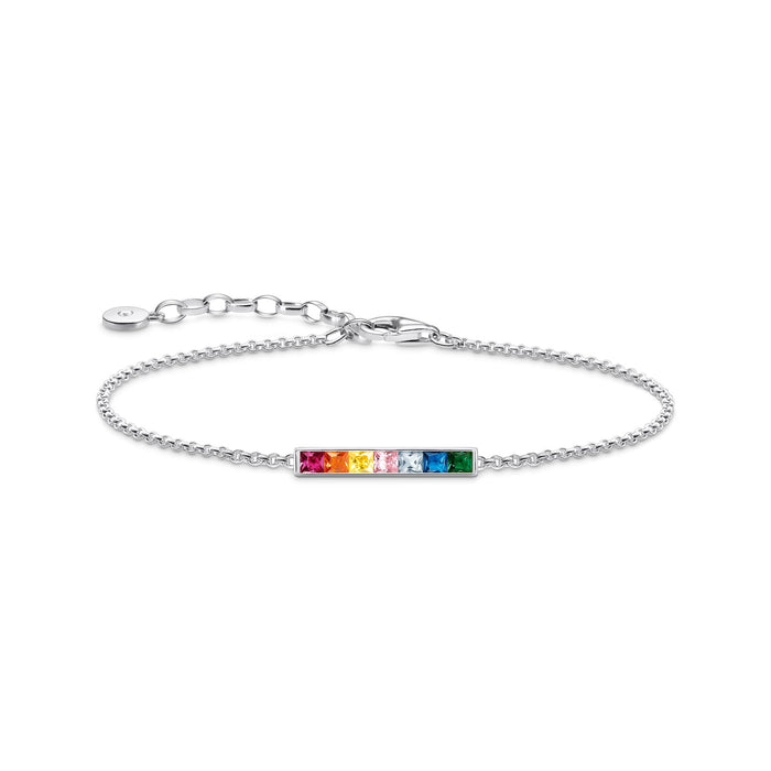 Thomas Sabo Silver Bracelet with Colourful Stones