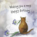 Alex Clark Sunshine Agapanthus Cat Birthday Card - Maple Stores