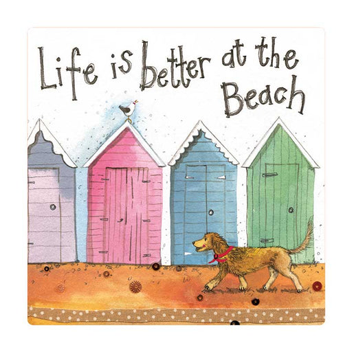 Alex Clark Life is Better at the Beach Fridge Magnet - Maple Stores