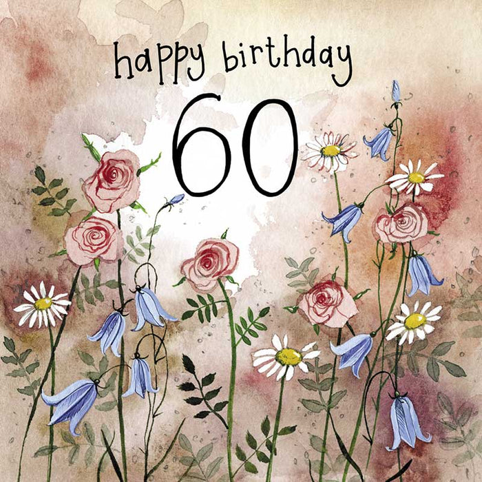 Alex Clark Sunshine 60th Birthday Meadows Card - Maple Stores
