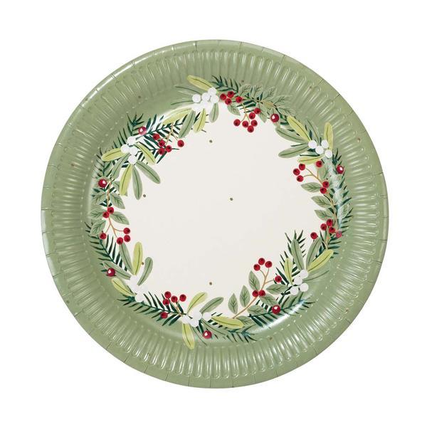 Talking Tables Botanical Berry Plate - 8 Pack