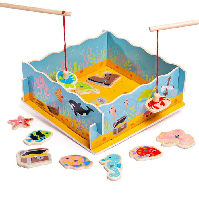 Bigjigs Magnetic Fishing Game with Base