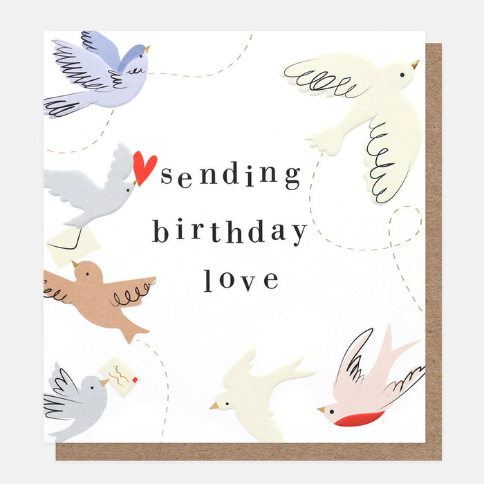 Caroline Gardner Birds Birthday Card