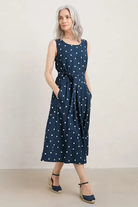 Seasalt Women's Belle Dress Vintage Spot Maritime