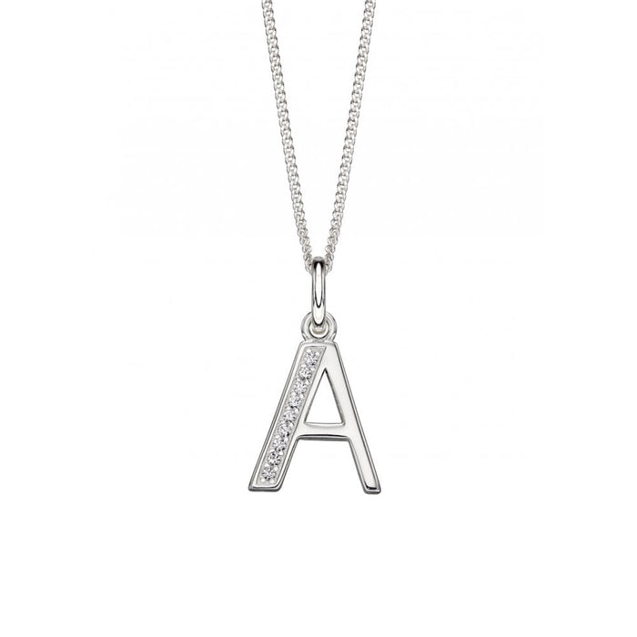 Birthstone 'A' Initial Necklace