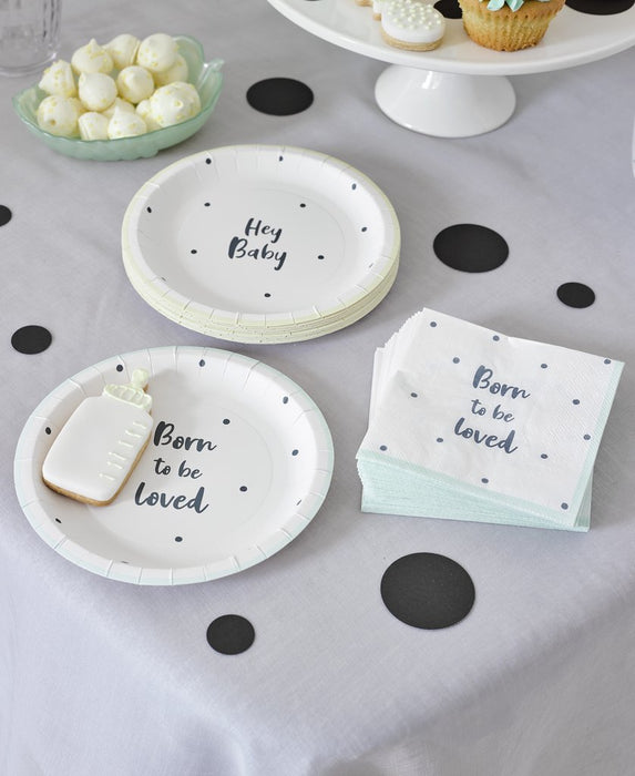 Talking Tables Born To Be Loved Plate - 12 Pack