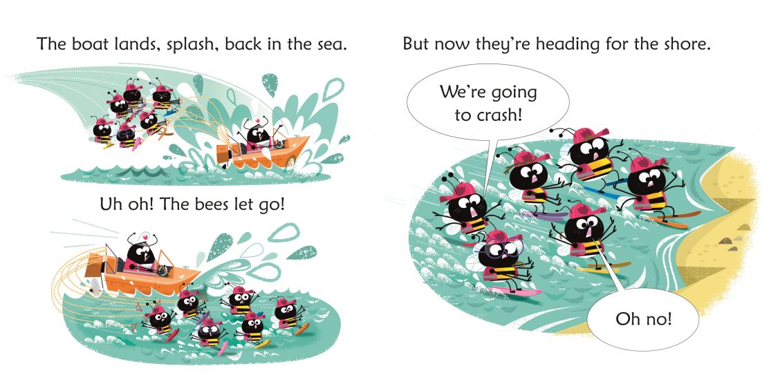 Usborne Bumblebees on Water Skis