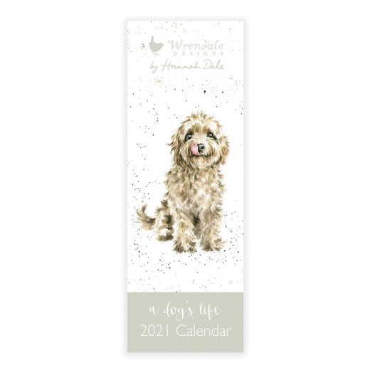 Wrendale A Dogs Life Slim Calendar 2021