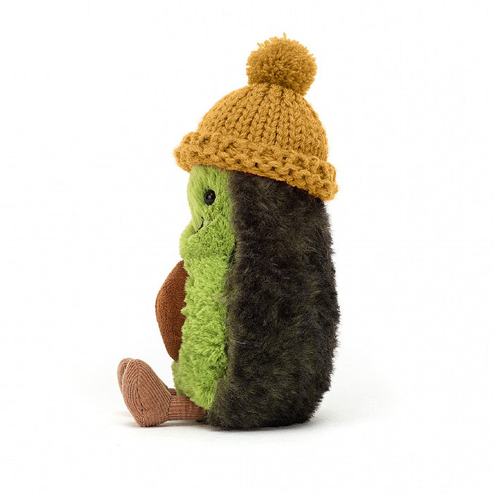Jellycat  Amuseable Cozi Avocado with a Mustard Hat