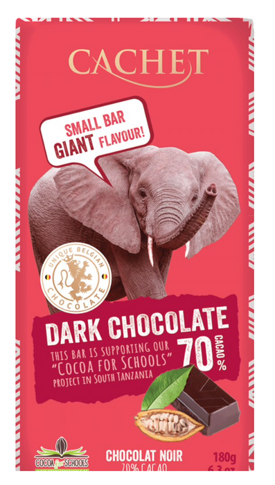 Cachet Dark Chocolate 70% Bar