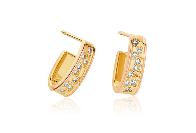Clogau Cariad Sparkle Diamond Earrings