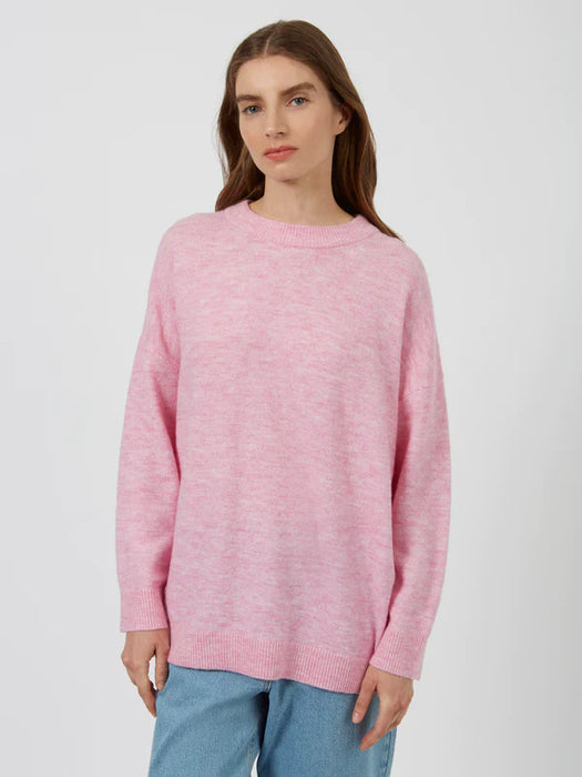 Great Plains Womens Carice Conscious Knit Crew Neck Jumper Blossom